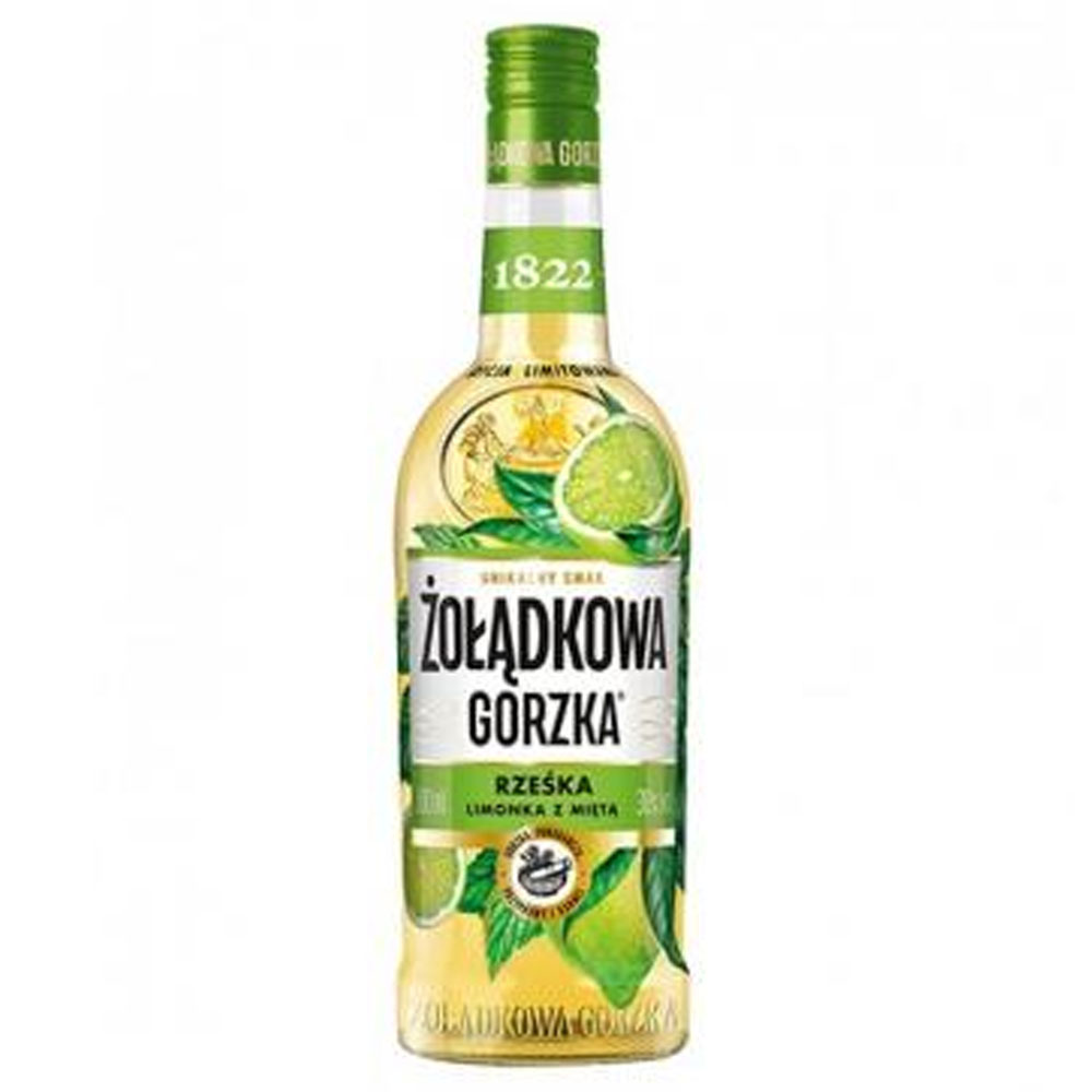 Żołądkowa Gorzka Rześka Limonka z Miętą 30% 500 ml