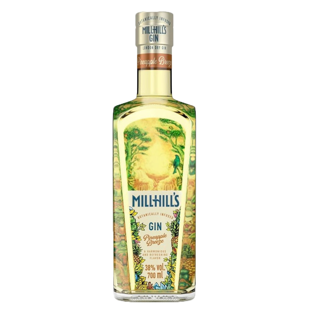 Gin Millhill's Pineapple Breeze 38% 700 ml