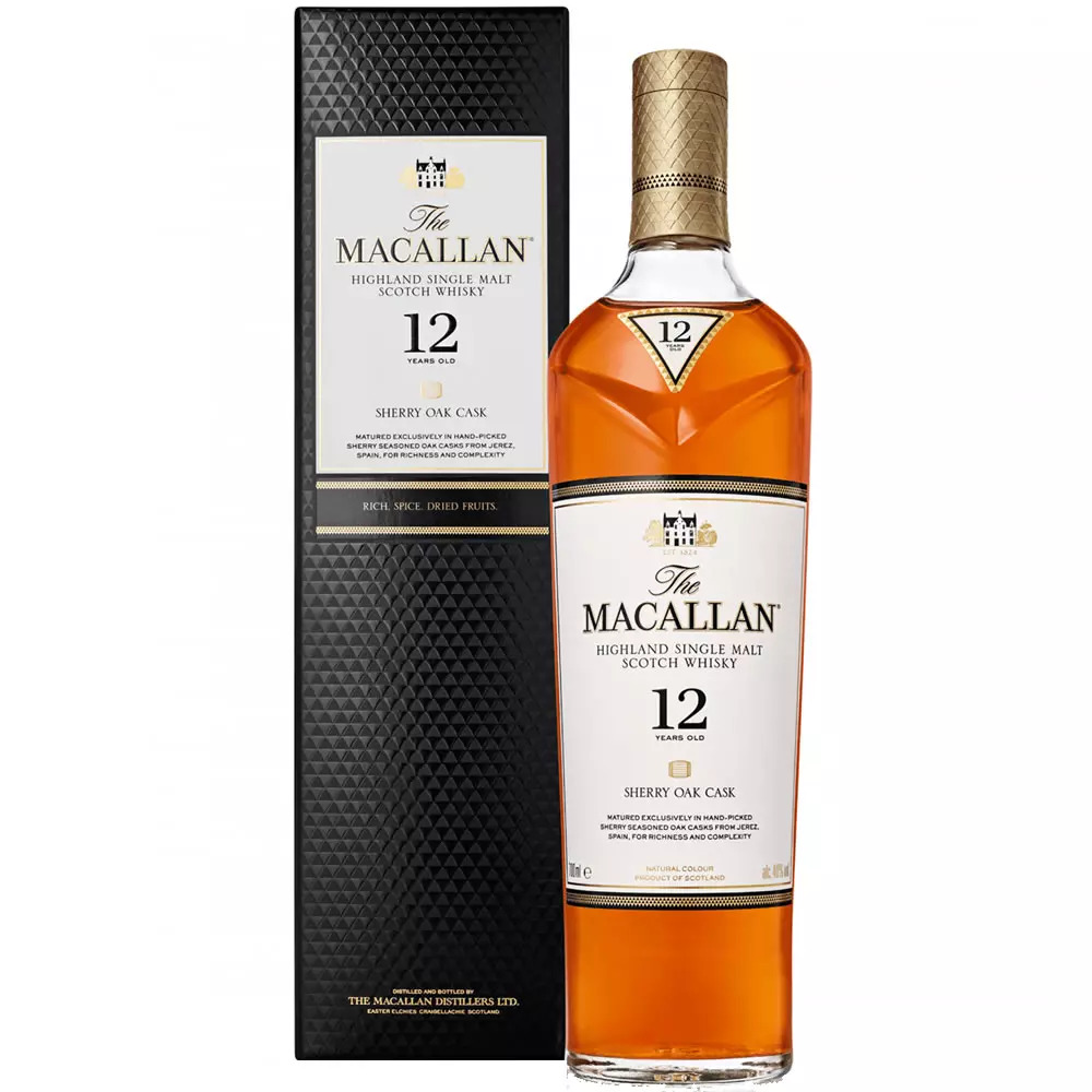 Whisky The Macallan 12 YO Sherry oak 40% 700 ml