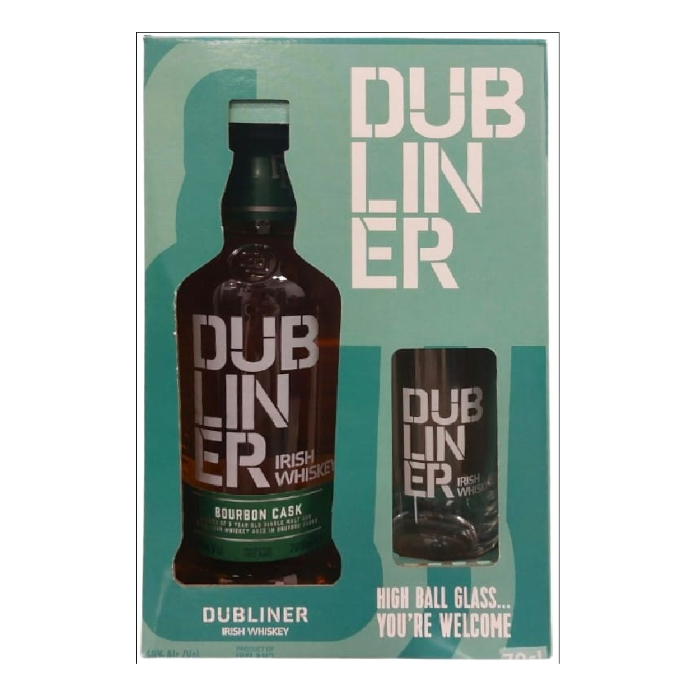 Whisky Dubliner 40% 700 ml 2 szklanki