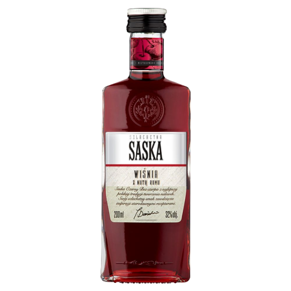 Saska Wiśnia z Nutą Rumu 25% 200 ml