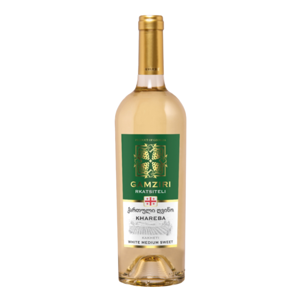 Wino Gamziri Rkatsiteli 11,5% białe półsłodkie 750 ml