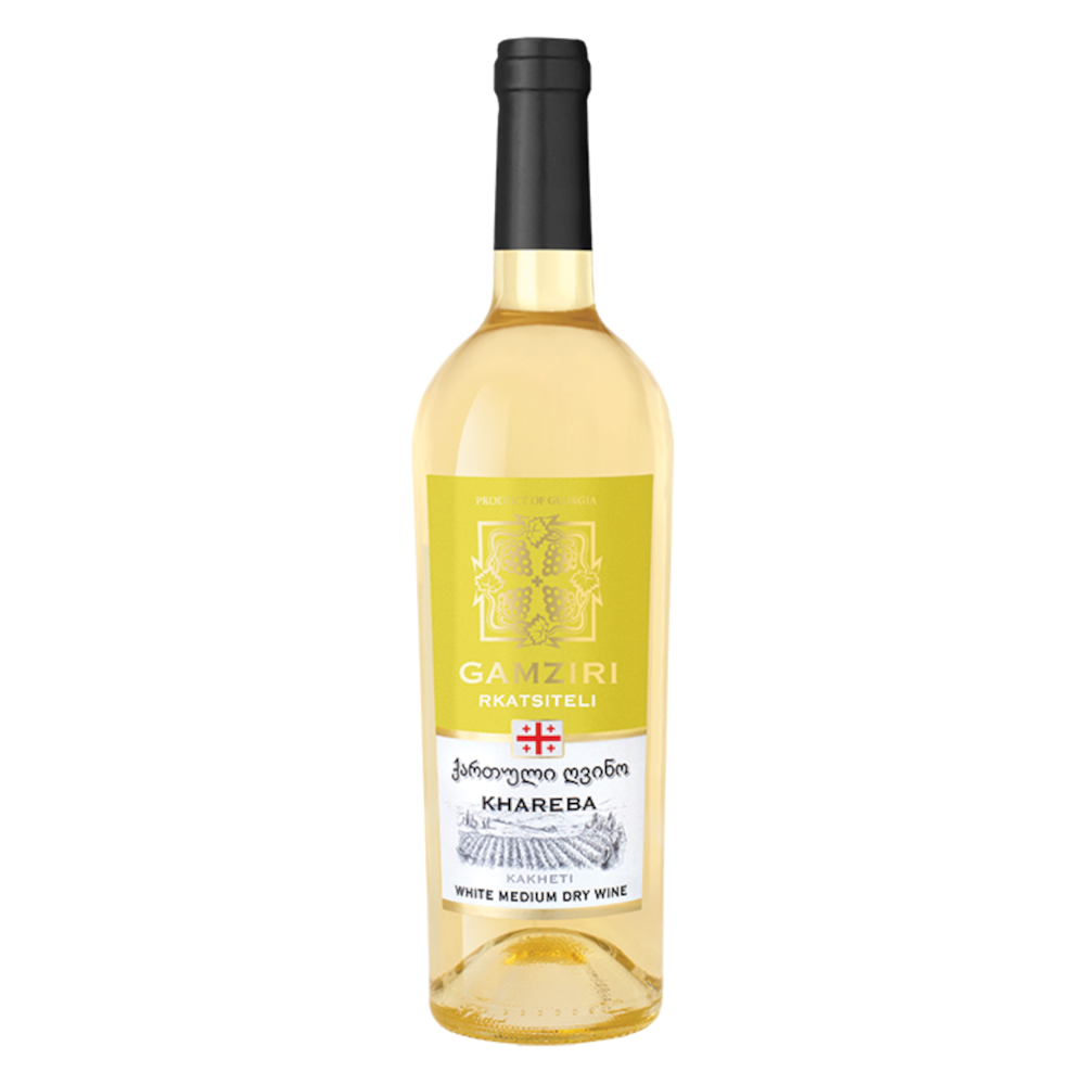 Wino Gamziri Rkatsiteli 12% białe półwytrawne 750 ml
