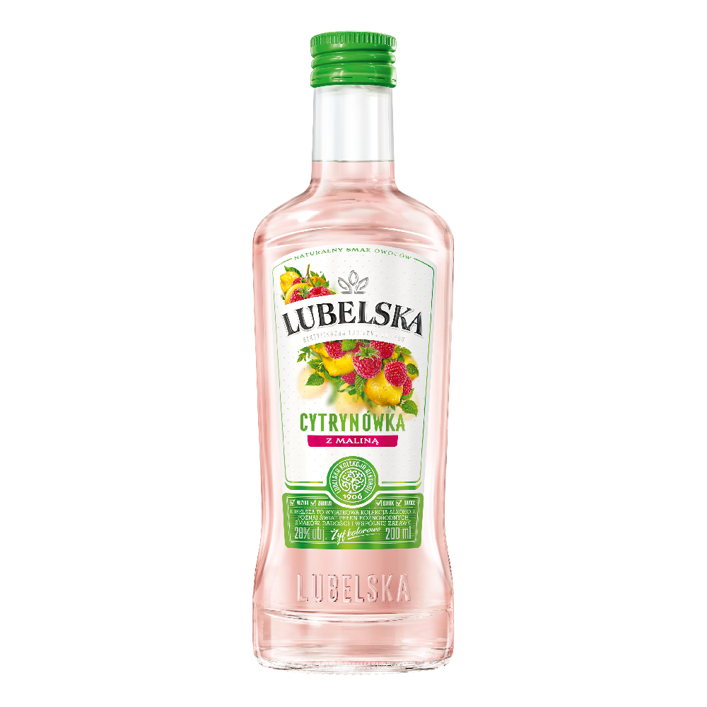 Lubelska Cytrynówka z Maliną 28% 200 ml