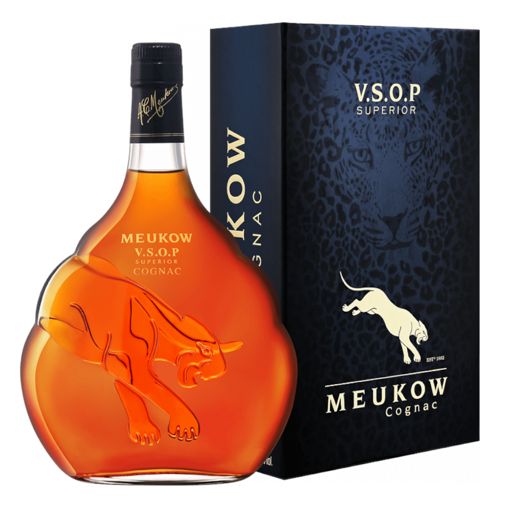Koniak Meukow VSOP Clear Panther 40% 700 ml kartonik