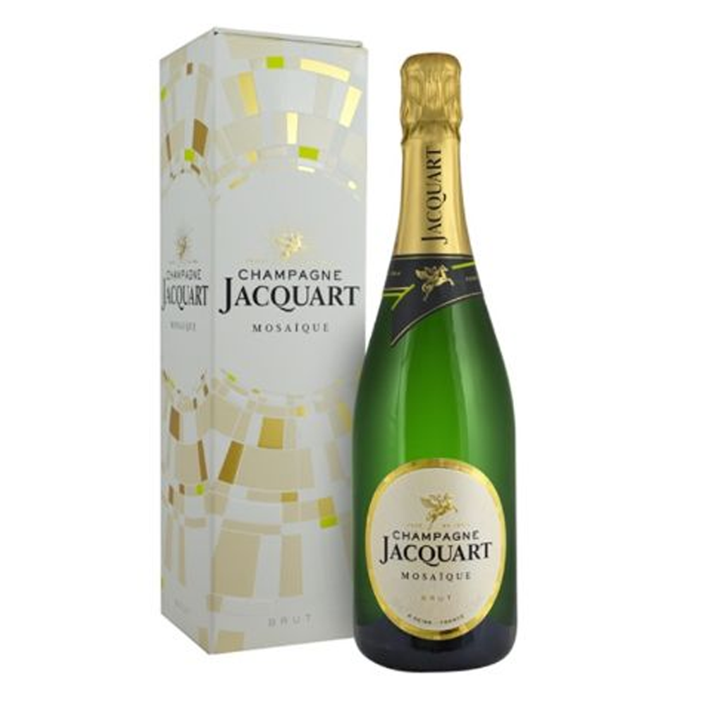 Szampan Jacquart Mosaique Brut Champagne 12,5% białe wytrawne 750 ml kartonik