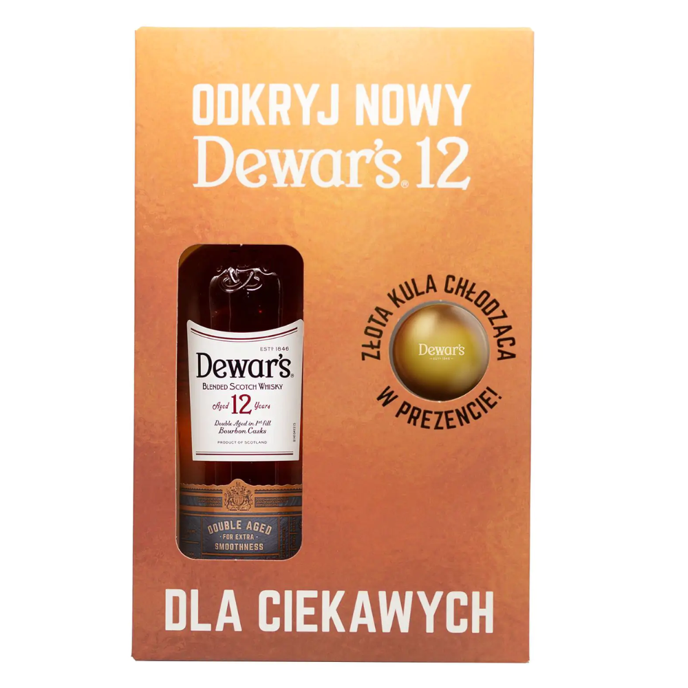 Whisky Dewar's 12Yo 40% 700 ml + Kula Chłodząca