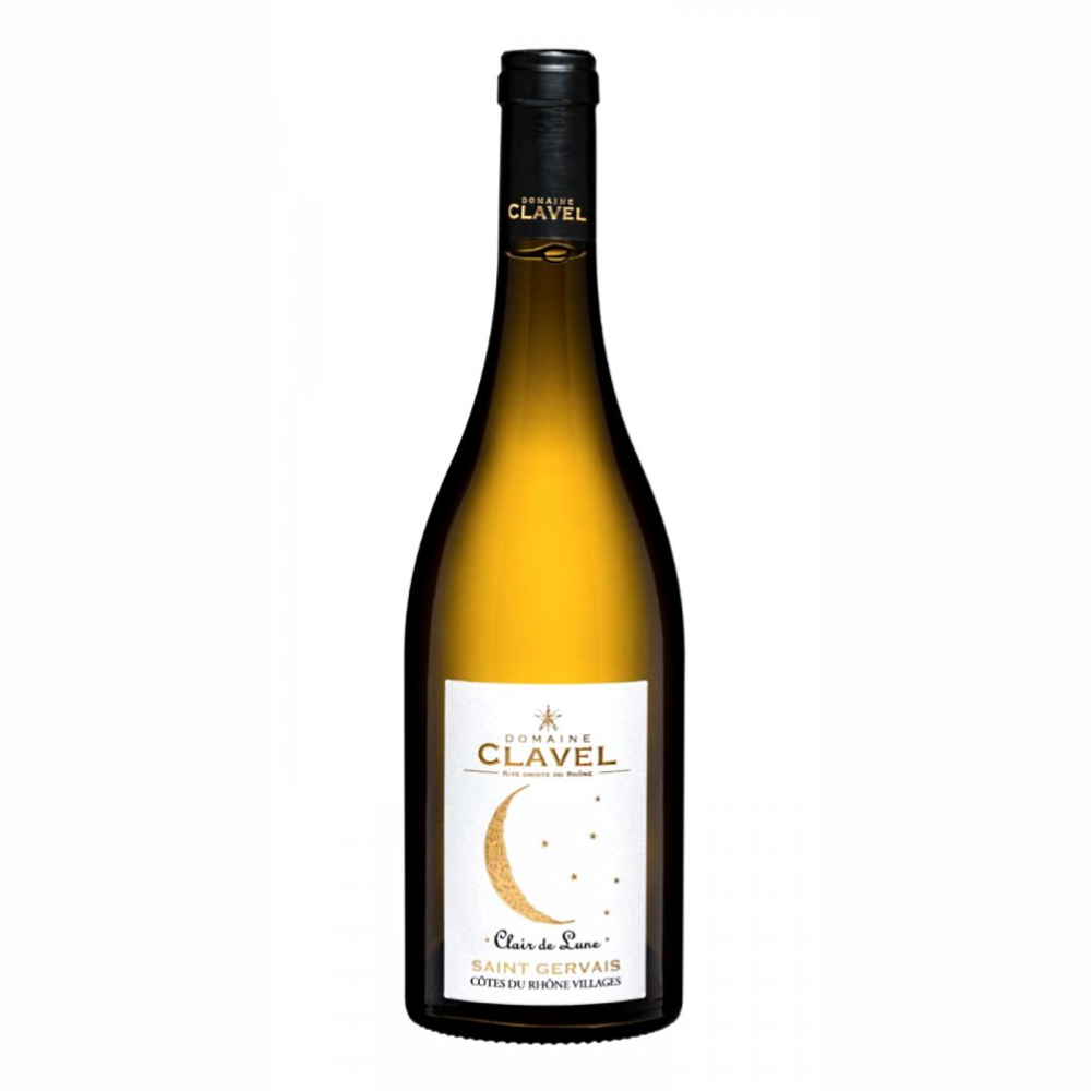 Domaine Clavel Claire De Lune Cotes Du Rhone Villages St Gervais 13,5% białe wytrawne 750 ml