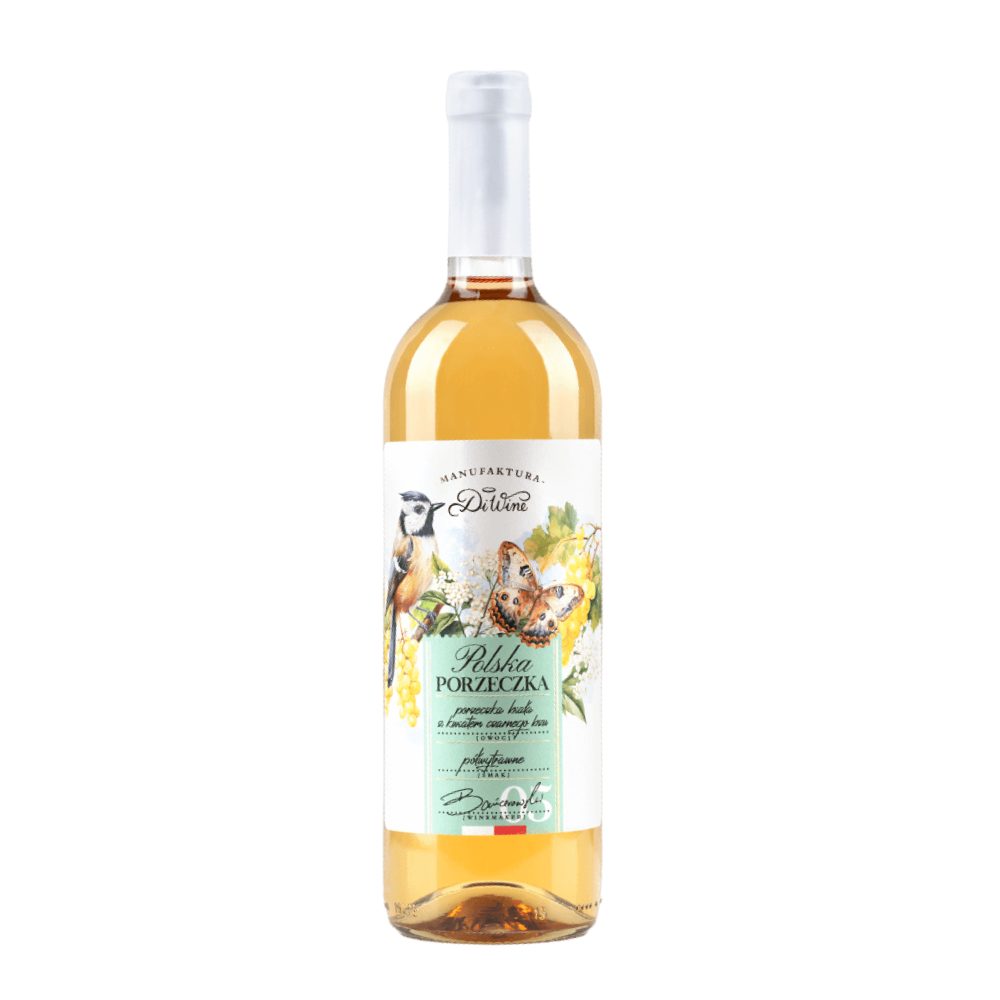 Wino z białej porzeczki z kwiatem czarnego bzu DiWine 13% białe półwytrawne 750 ml